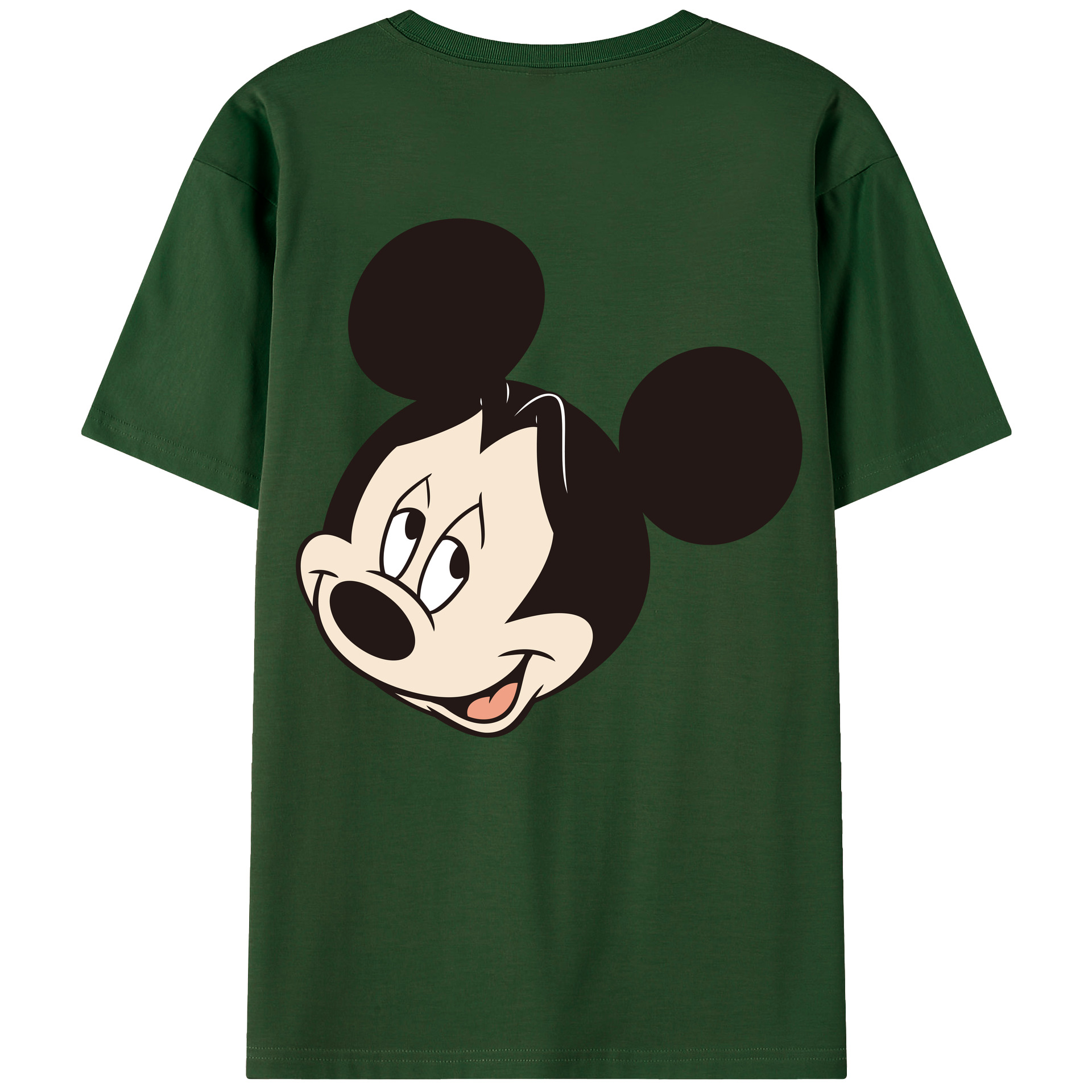 （画像用） ミッキーマウス Mickey Mouse 綿100％半袖Tシャツ（背面プリント）